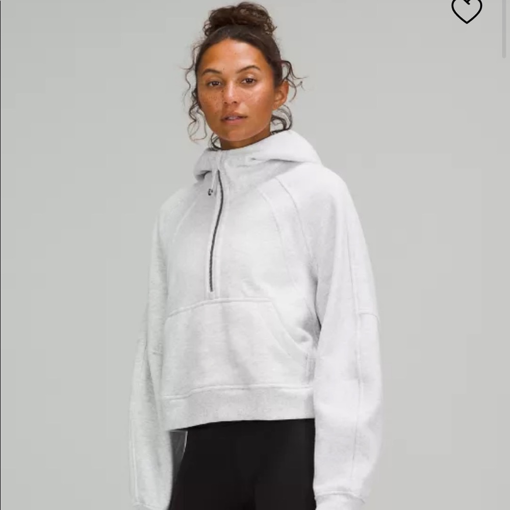 NWT Scuba Half zip heathered core ultra light gray size XS/S